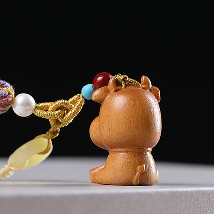 Buddha Stones白檀 12星座の良縁祈願カラフル タッセル アクセサリー キーホルダー - image 16