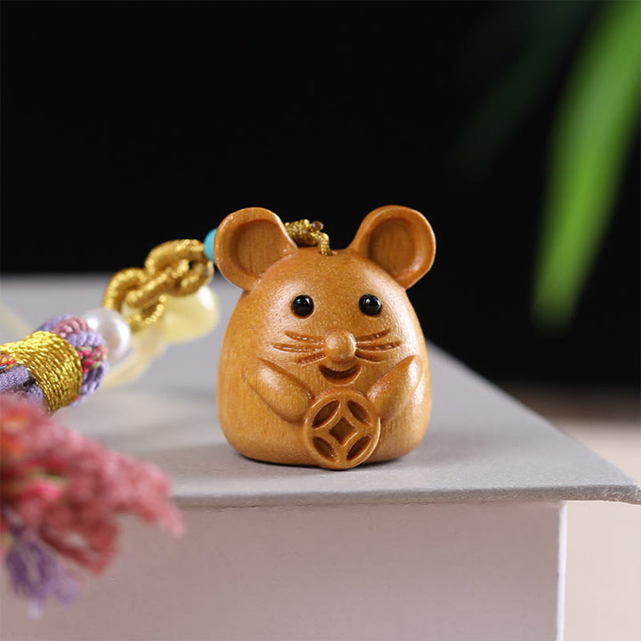 Buddha Stones白檀 12星座の良縁祈願カラフル タッセル アクセサリー キーホルダー - image 9