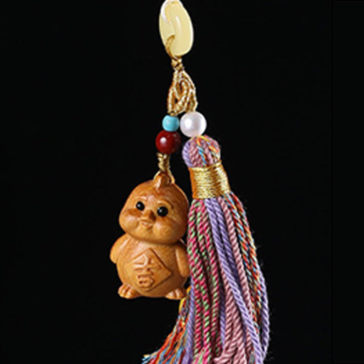 Buddha Stones白檀 12星座の良縁祈願カラフル タッセル アクセサリー キーホルダー - image 30