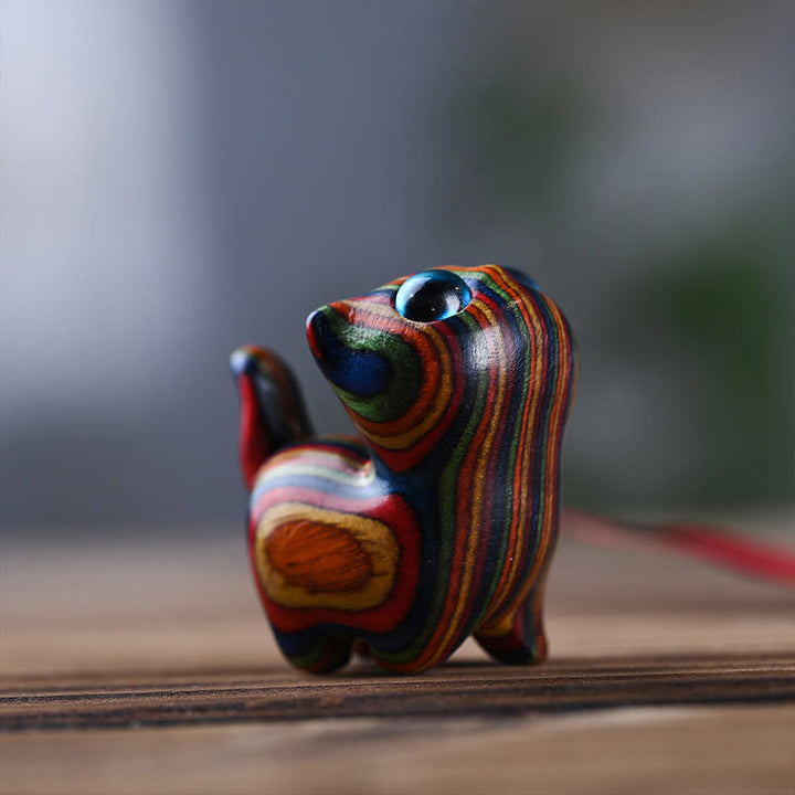 Buddha Stonesレインボーユーカリ かわいい猫動物 落ち着いた装飾 - image 1