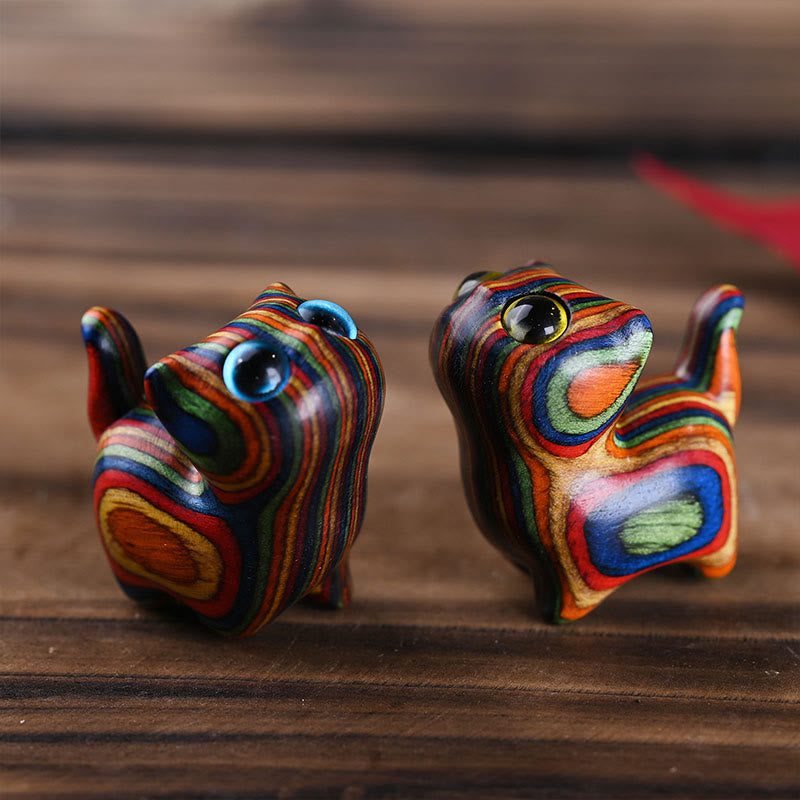 Buddha Stonesレインボーユーカリ かわいい猫動物 落ち着いた装飾 - image 8