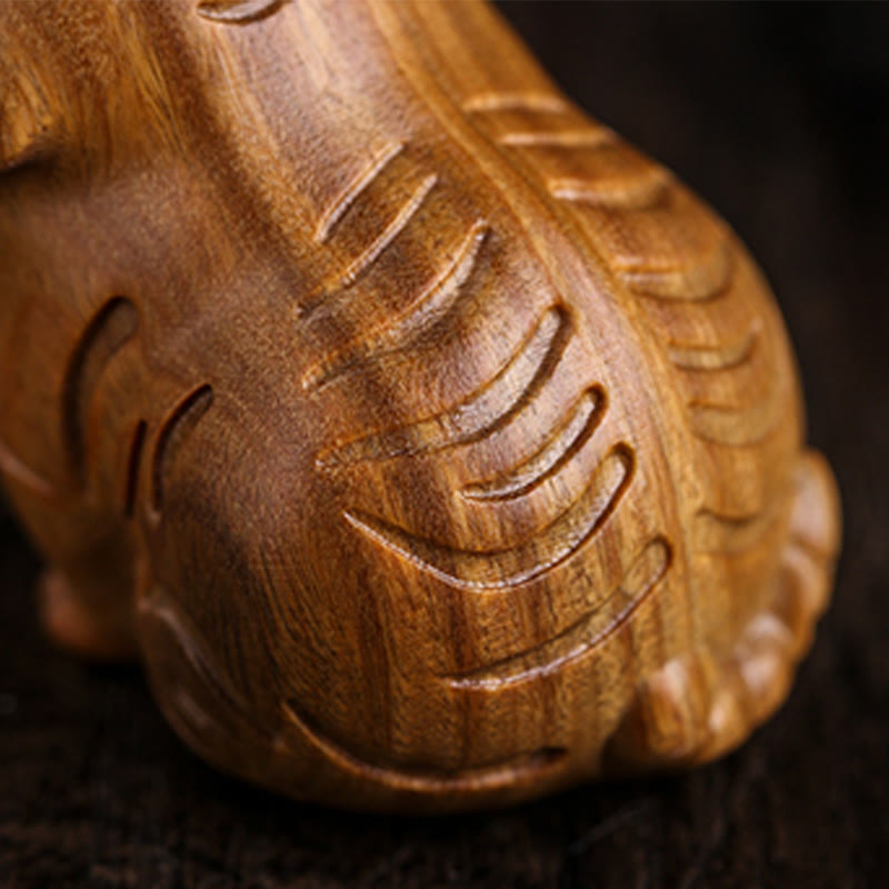 Buddha Stones緑白檀 かわいい虎の動物 ポジティブな装飾 - image 11