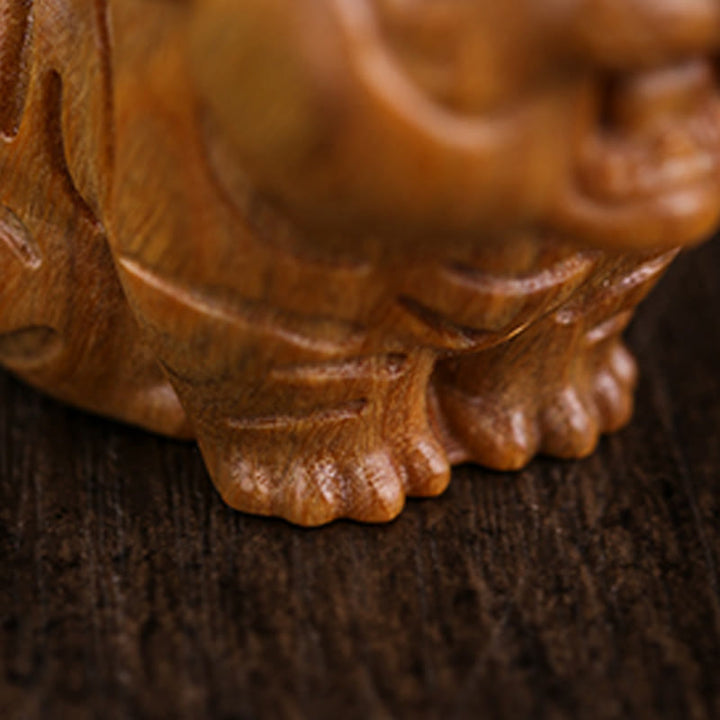 Buddha Stones緑白檀 かわいい虎の動物 ポジティブな装飾 - image 9