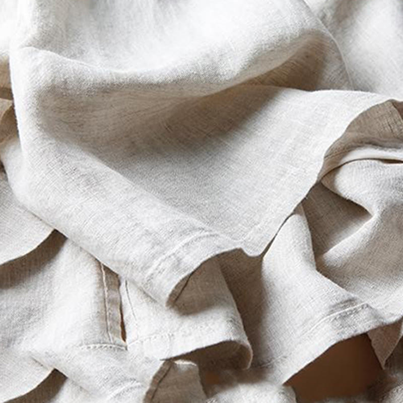 Buddha Stonesカジュアルコットン スリットヘム レディース 7-8丈 ワイドレッグパンツ ポケット付き - image 6