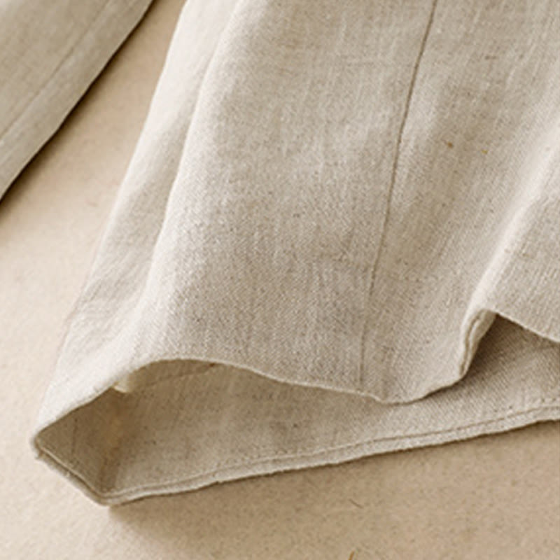 Buddha Stonesサマープレーン レディース コットンリネン ハーレムパンツ ポケット付き - image 13