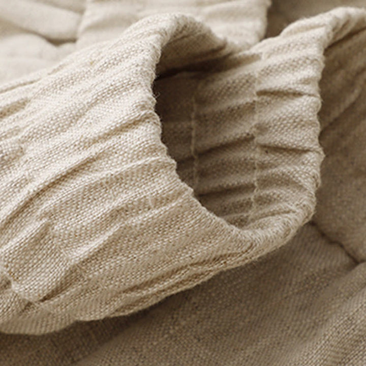 Buddha Stonesサマープレーン レディース コットンリネン ハーレムパンツ ポケット付き - image 18