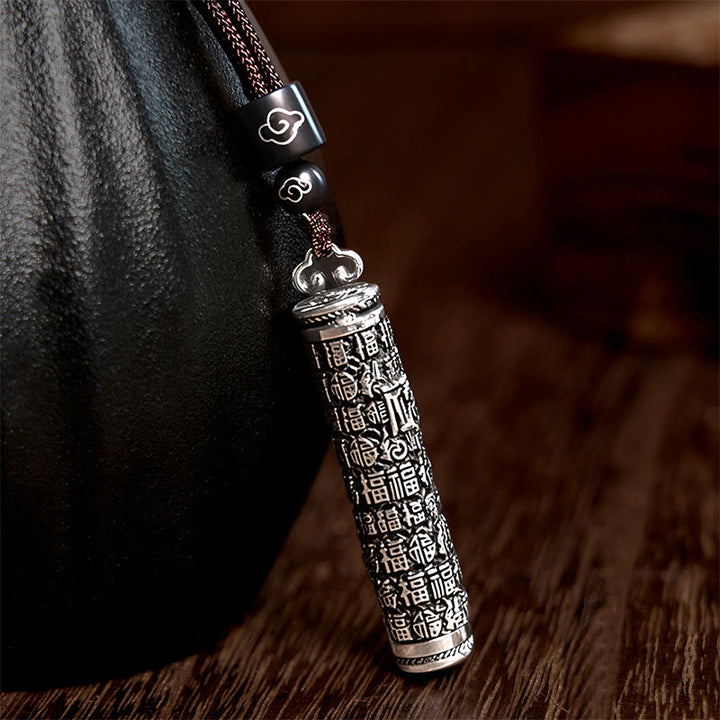 Buddha Stones 銅製フーキャラクタードラゴン柄バランスペンダントネックレス - image 6