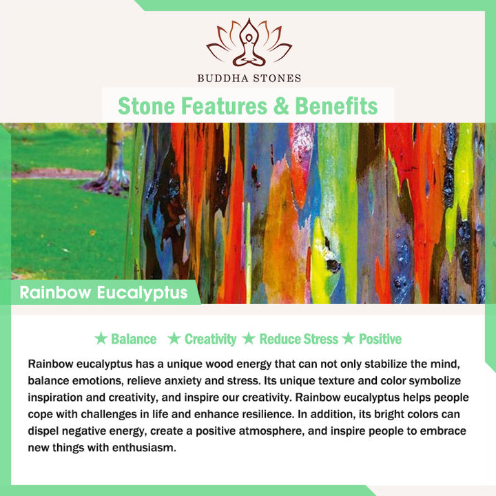 Buddha Stonesミニレインボーユーカリウォーキングキャット彫刻ストレス軽減装飾 - image 8