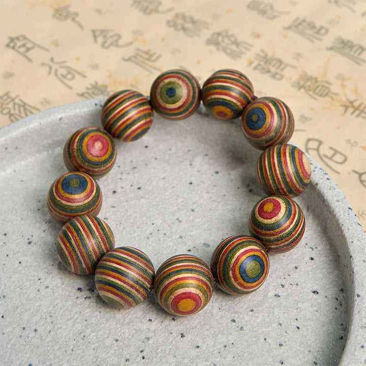 Buddha Stonesのカラフルなレインボーユーカリバランスブレスレット - image 6