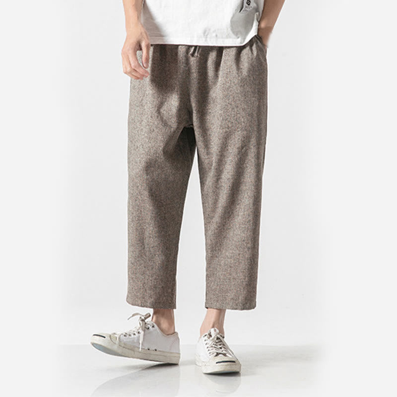 Buddha Stonesサマープレーン メンズ 7-8丈 コットンリネンパンツ ポケット付き - image 7