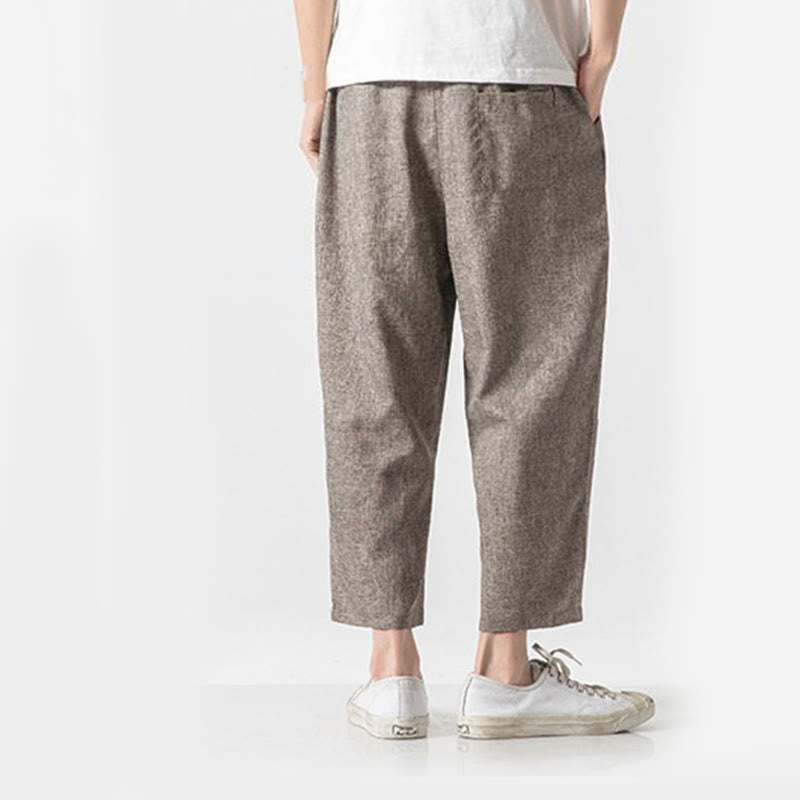 Buddha Stonesサマープレーン メンズ 7-8丈 コットンリネンパンツ ポケット付き - image 5