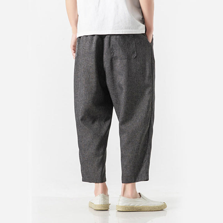Buddha Stonesサマープレーン メンズ 7-8丈 コットンリネンパンツ ポケット付き - image 14