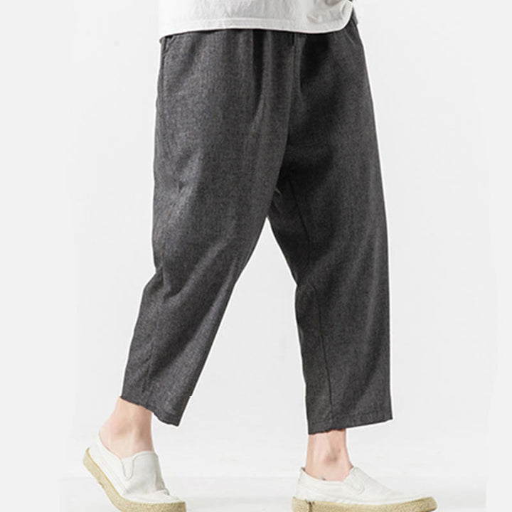 Buddha Stonesサマープレーン メンズ 7-8丈 コットンリネンパンツ ポケット付き - image 15