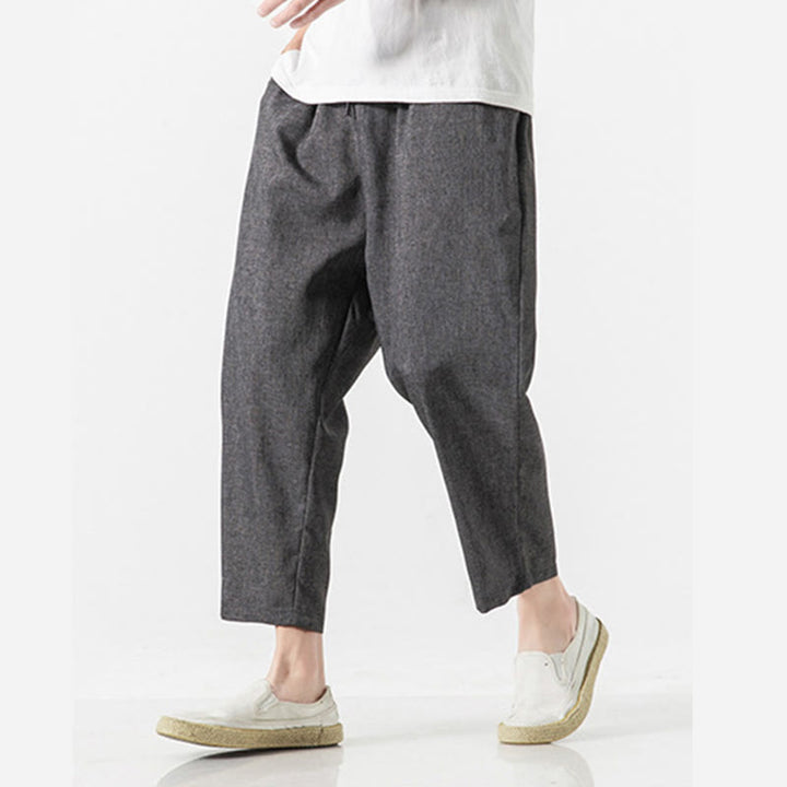 Buddha Stonesサマープレーン メンズ 7-8丈 コットンリネンパンツ ポケット付き - image 13
