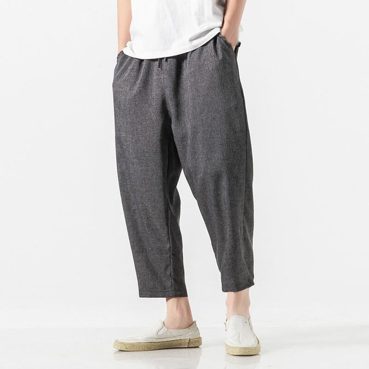 Buddha Stonesサマープレーン メンズ 7-8丈 コットンリネンパンツ ポケット付き - image 17