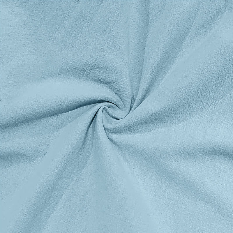 Buddha Stones無地リネン ドローストリング メンズ カーゴパンツ ポケット付き - image 14