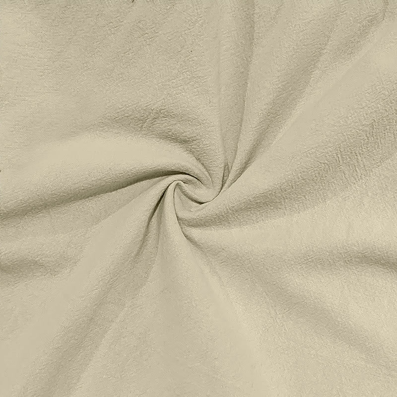 Buddha Stones無地リネン ドローストリング メンズ カーゴパンツ ポケット付き - image 26