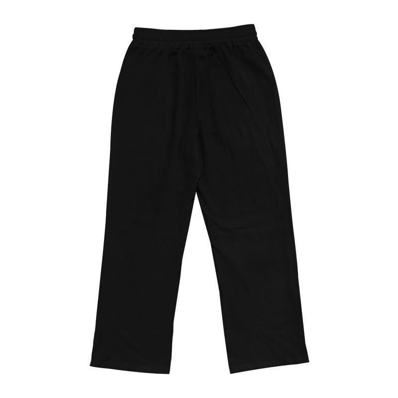 Buddha Stonesカジュアル 無地 ボタン メンズ コットンパンツ ポケット付き - image 11