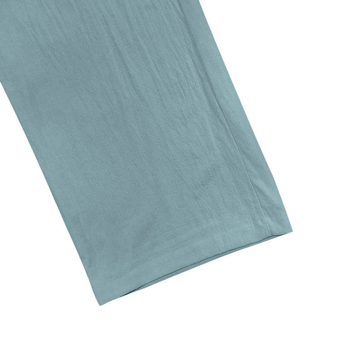 Buddha Stonesカジュアル 無地 ボタン メンズ コットンパンツ ポケット付き - image 13