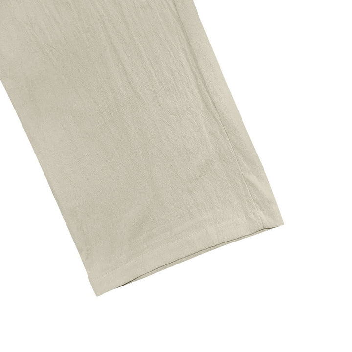 Buddha Stonesカジュアル 無地 ボタン メンズ コットンパンツ ポケット付き - image 22