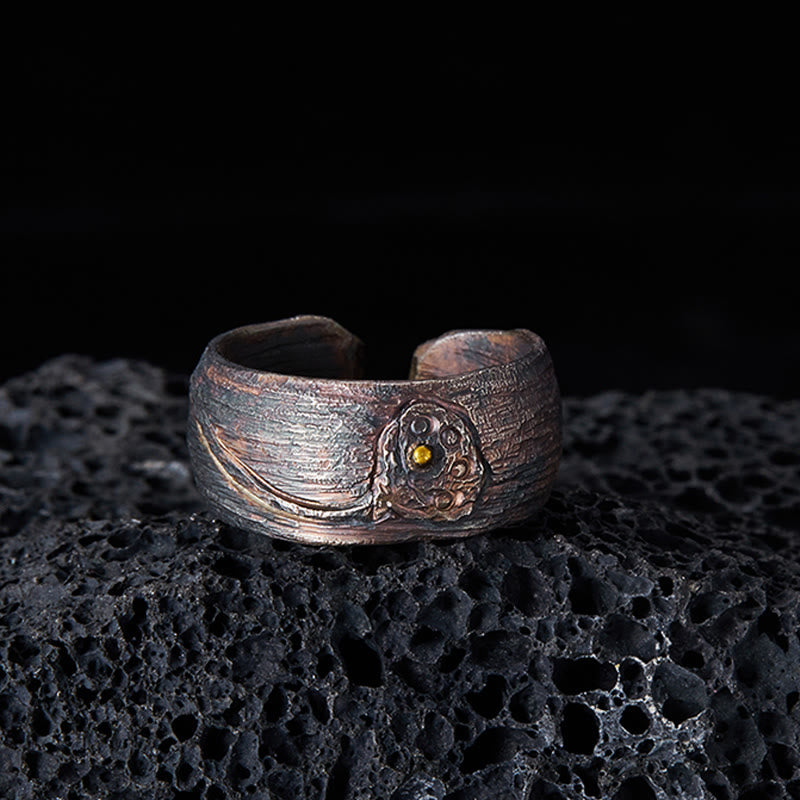 Buddha Stones999スターリングシルバー ロータスバランスリング - image 2