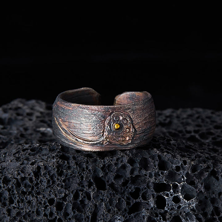 Buddha Stones999スターリングシルバー ロータスバランスリング - image 2