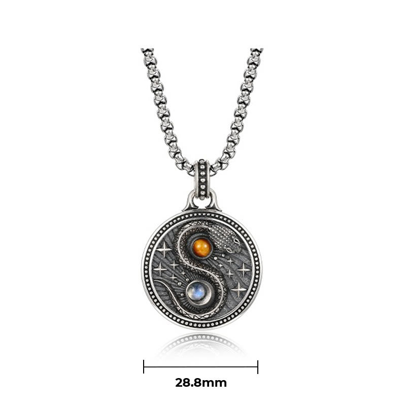 Buddha Stones蛇陰陽シンボル 銅製 富のネックレス ペンダント - image 8