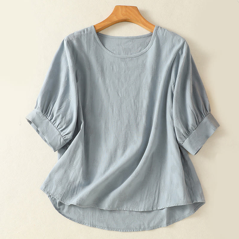 Buddha Stones 2点セット 無地 レディース 半袖シャツ ハーレムパンツ 瞑想服セット - image 1