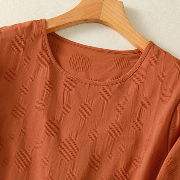Buddha Stones柄の無地レディース半袖シャツとハーレムパンツの瞑想服セット（2点セット） - image 19