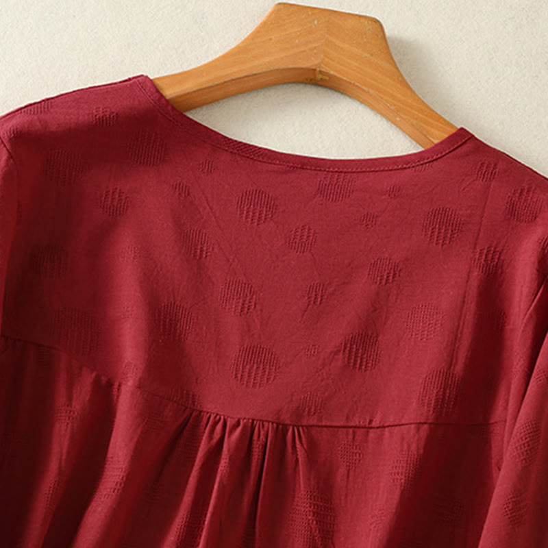 Buddha Stones 2点セット 無地 レディース 半袖シャツ ハーレムパンツ 瞑想服セット - image 27