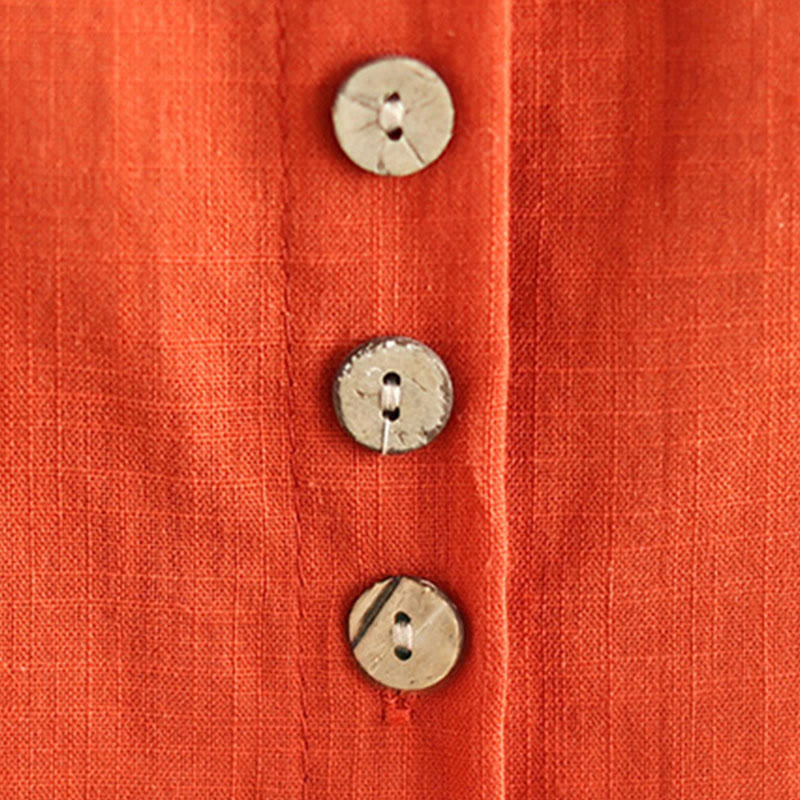 Buddha Stones 2点セット カジュアル レディース スタンドカラー シャツ ゆったりパンツ 瞑想服 セット - image 19