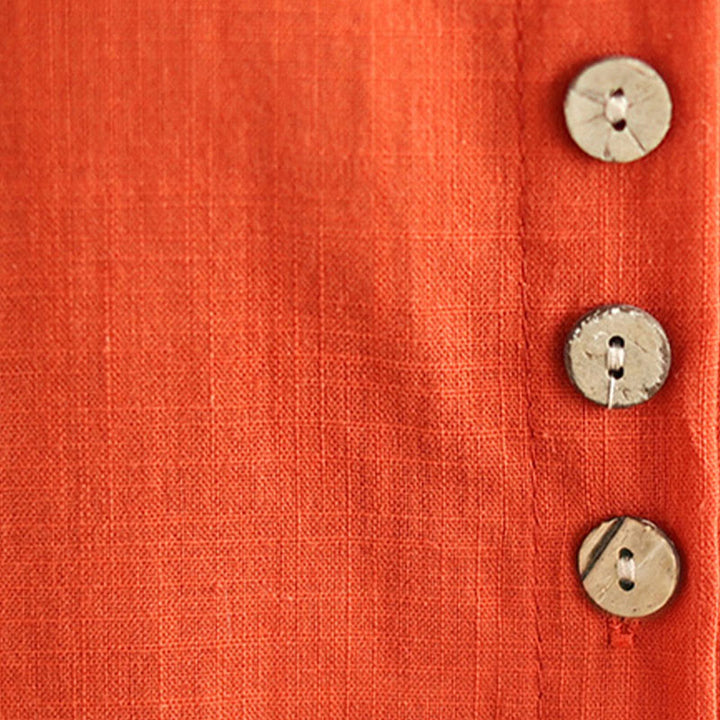 Buddha Stones 2点セット カジュアル レディース スタンドカラー シャツ ゆったりパンツ 瞑想服 セット - image 20