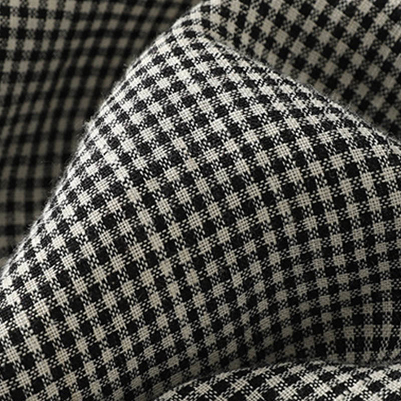 Buddha Stonesチェック柄 ドローストリング レディース コットンリネン ハーレムパンツ ポケット付き - image 6