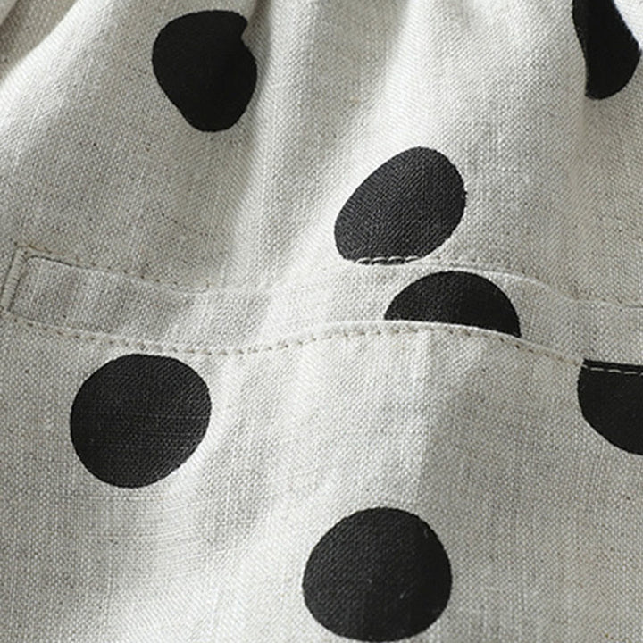 Buddha Stones水玉模様 花柄 レディース コットンリネン ハーレムパンツ ポケット付き - image 12