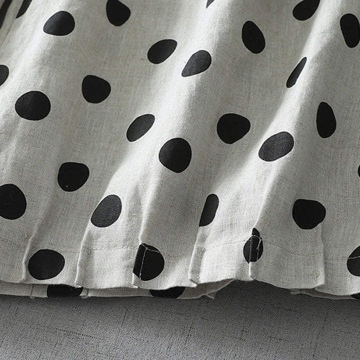 Buddha Stones水玉模様 花柄 レディース コットンリネン ハーレムパンツ ポケット付き - image 7