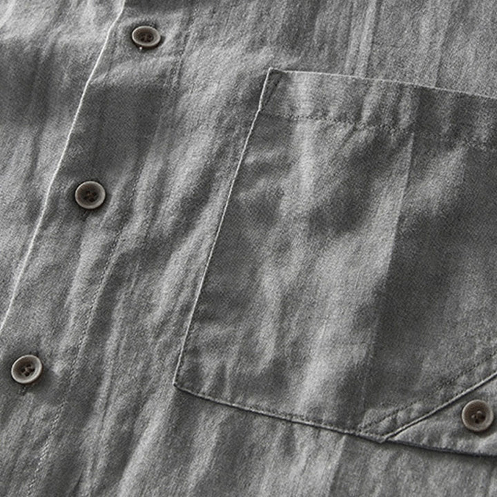 Buddha Stonesサマーボタン 半袖 ラミー リネン コットン メンズシャツ - image 6