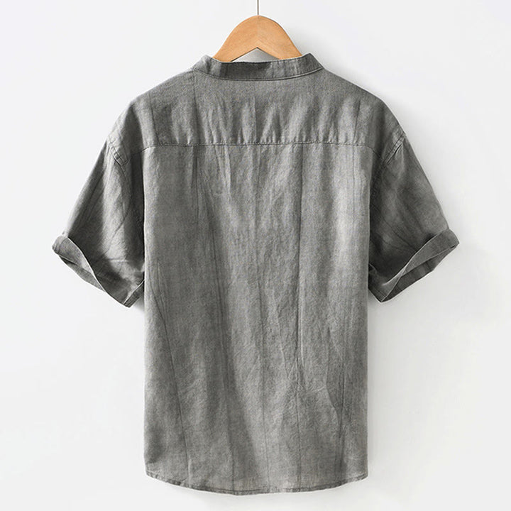 Buddha Stonesサマーボタン 半袖 ラミー リネン コットン メンズシャツ - image 3