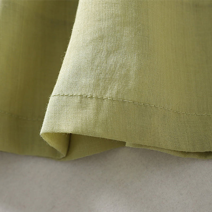 Buddha Stonesカジュアル ドローストリング コットンリネン アンクル丈 レディース ワイドレッグパンツ ポケット付き - image 21