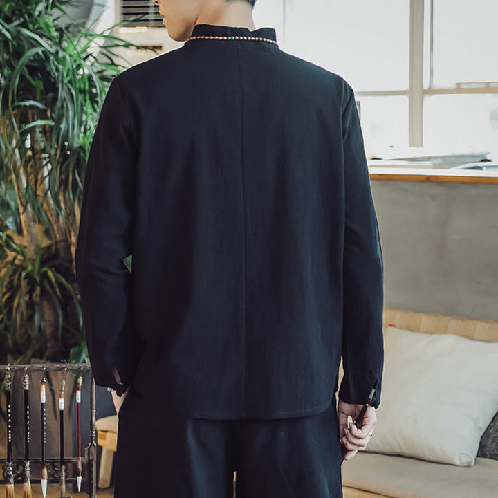 Buddha Stonesコットンシャツ 足首丈パンツ ポケット付き メンズ 瞑想用クロスセット 2点セット - image 14