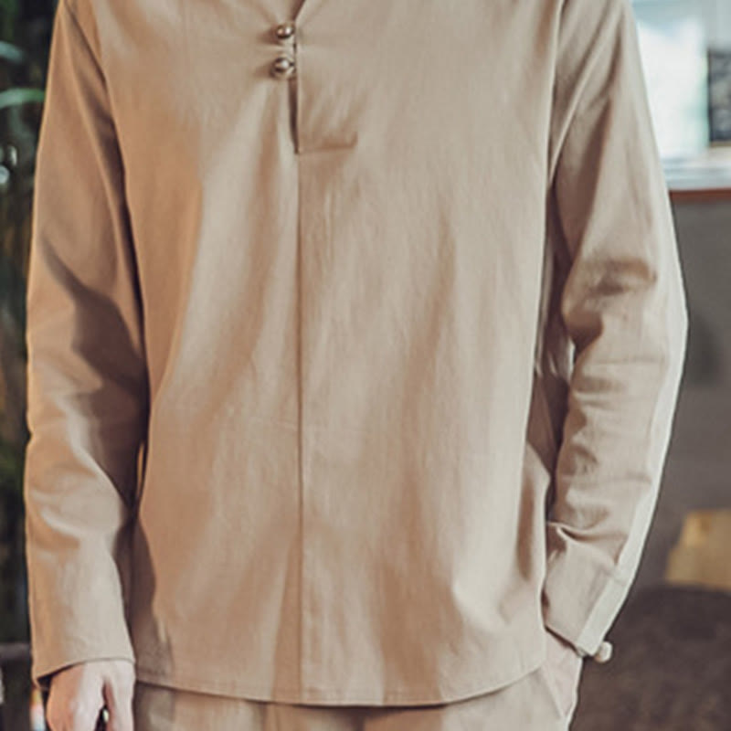 Buddha Stonesコットンシャツ 足首丈パンツ ポケット付き メンズ 瞑想用クロスセット 2点セット - image 34