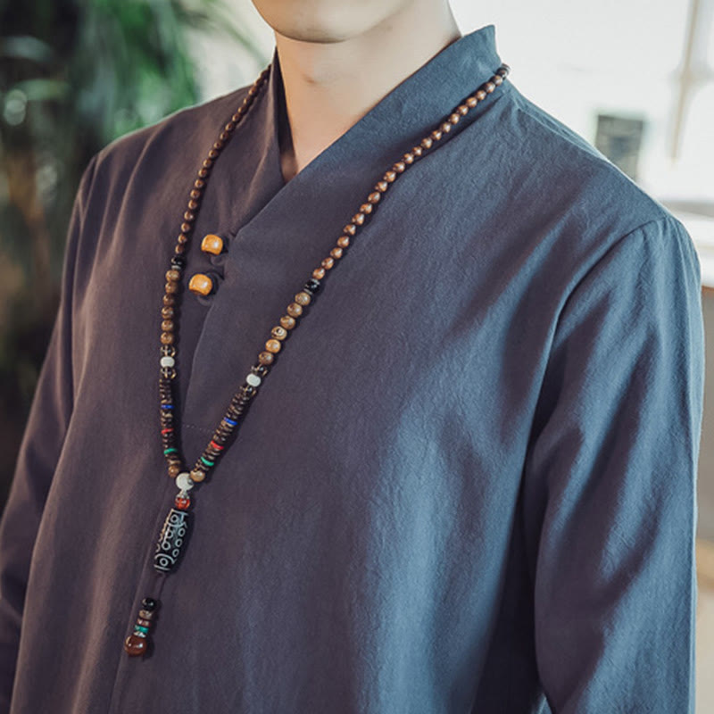 Buddha Stonesコットンシャツ 足首丈パンツ ポケット付き メンズ 瞑想用クロスセット 2点セット - image 45