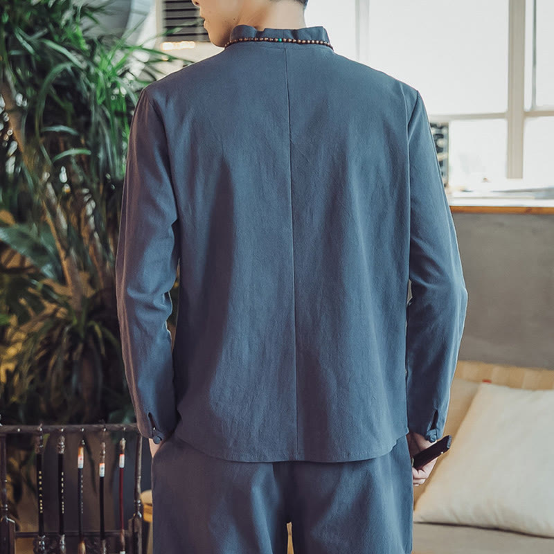 Buddha Stonesコットンシャツ 足首丈パンツ ポケット付き メンズ 瞑想用クロスセット 2点セット - image 39