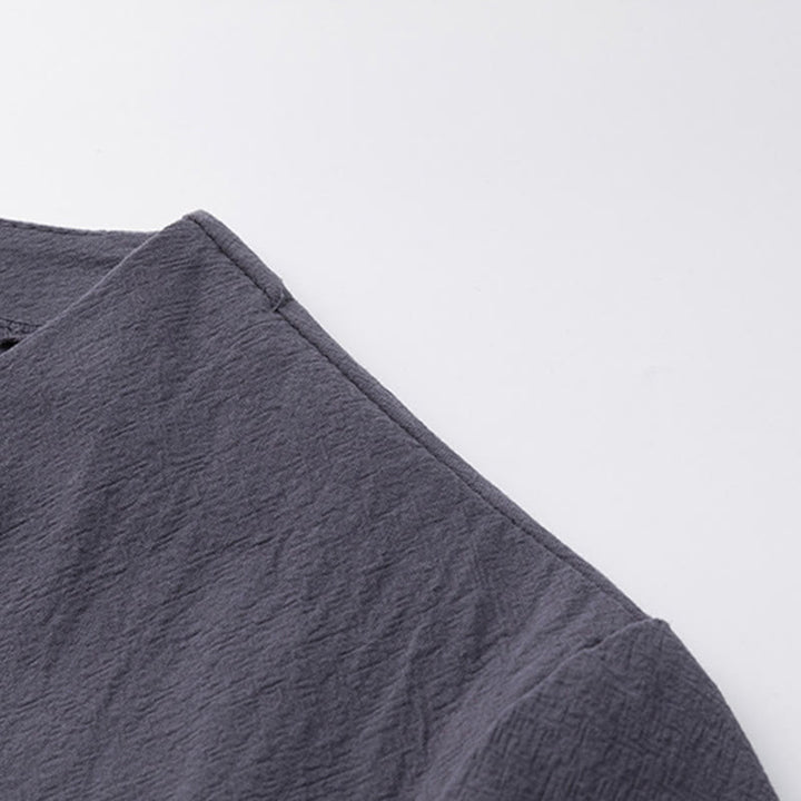 Buddha Stones2点セット 漢字鶴柄 コットンシャツパンツ ポケット付き メンズ 瞑想用布セット - image 23