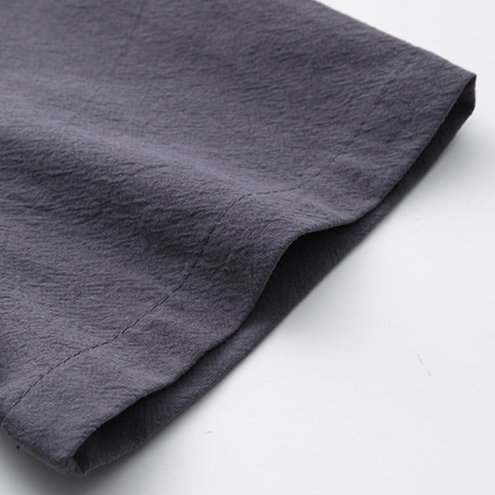 Buddha Stones2点セット 漢字鶴柄 コットンシャツパンツ ポケット付き メンズ 瞑想用布セット - image 26