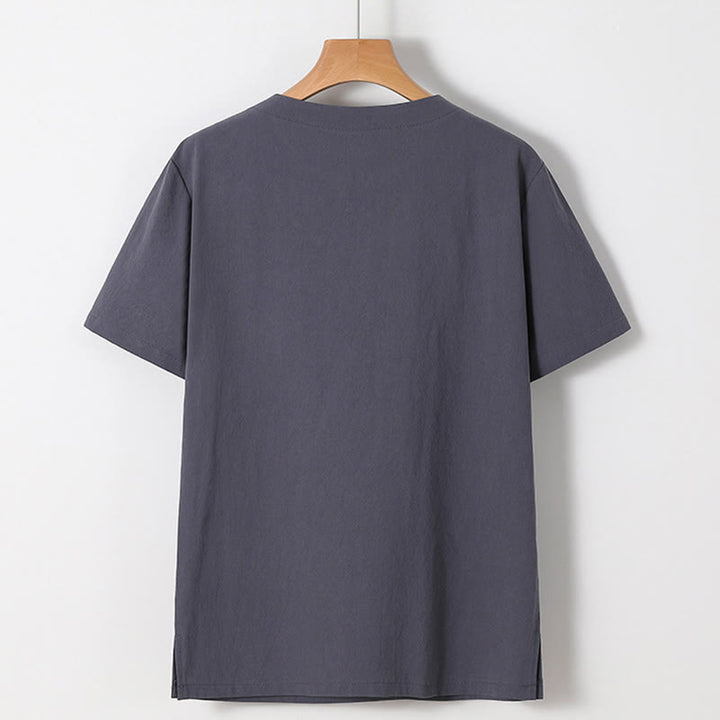 Buddha Stones2点セット 漢字鶴柄 コットンシャツパンツ ポケット付き メンズ 瞑想用布セット - image 18