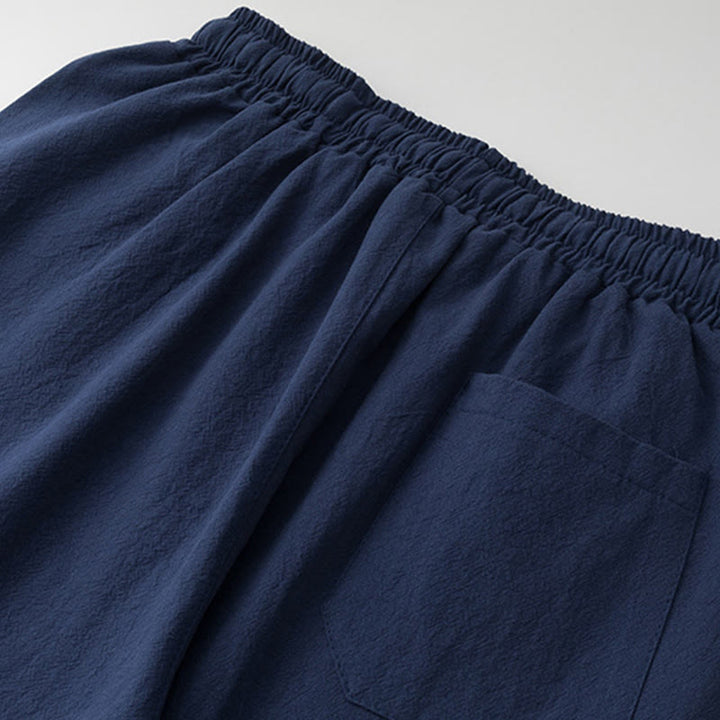 Buddha Stones2点セット 漢字鶴柄 コットンシャツパンツ ポケット付き メンズ 瞑想用布セット - image 12