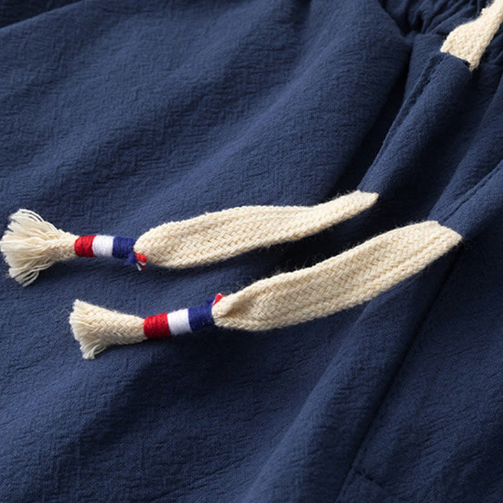 Buddha Stones2点セット 漢字鶴柄 コットンシャツパンツ ポケット付き メンズ 瞑想用布セット - image 11