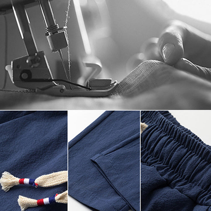 Buddha Stones2点セット 漢字鶴柄 コットンシャツパンツ ポケット付き メンズ 瞑想用布セット - image 15