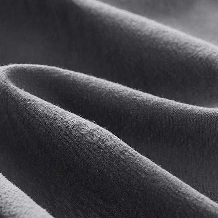 Buddha Stones 2点 Vネック コットン 半袖シャツ パンツ ポケット付き メンズ 瞑想用クロスセット - image 15