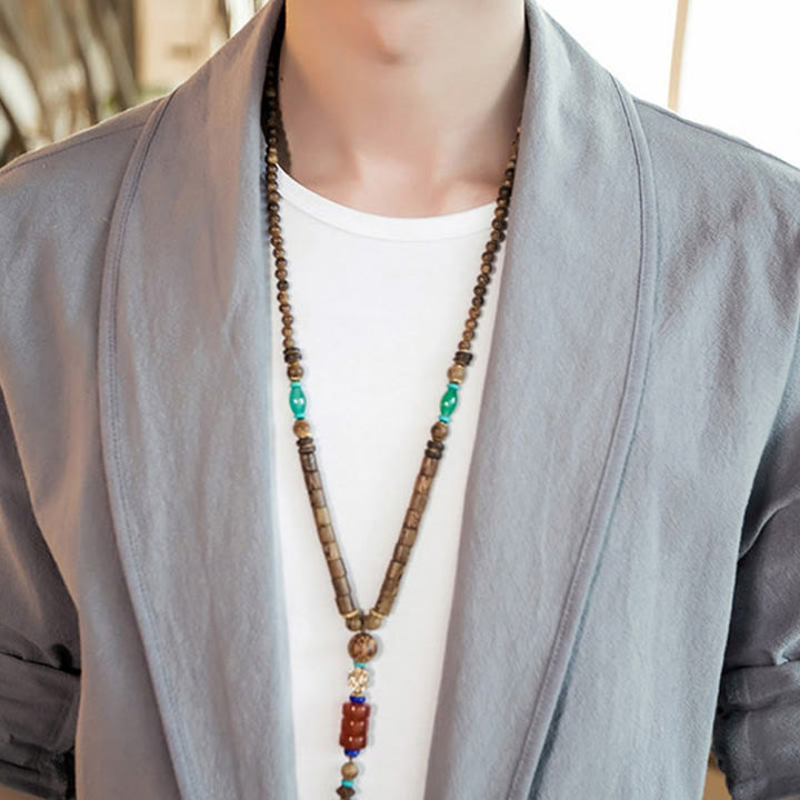 Buddha Stonesヴィンテージ プレーンラペル オープンフロントジャケット コットン メンズ 着物 - image 11